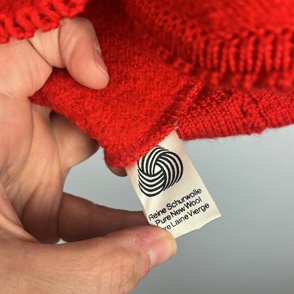 Geiger Tyrol red wool structured women’s coat jacket size 42 - Picture 7 of 11